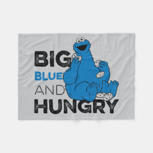 Cookie Monster Big Blue & Hungry Fleece Blanket