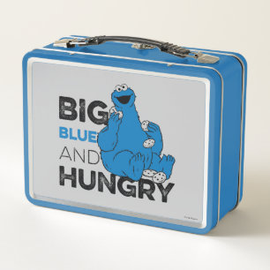 Cookie Monster Big Blue & Hungry Metal Lunch Box