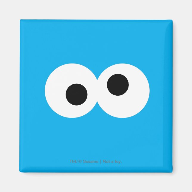 Cookie Monster Big Face Magnet (Front)