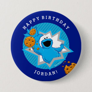 Cookie Monster Birthday 7.5 Cm Round Badge