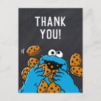 Cookie Monster Birthday Chalkboard Thank You