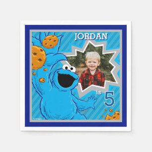 Cookie Monster Birthday Napkin