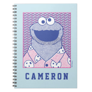 Cookie Monster Button Down Cookie Shirt Notebook