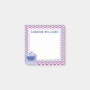 Cookie Monster Button Down Cookie Shirt Post-it Notes