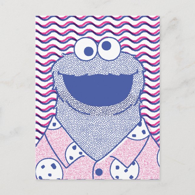 Cookie Monster | Button Down Cookie Shirt Postcard (Front)