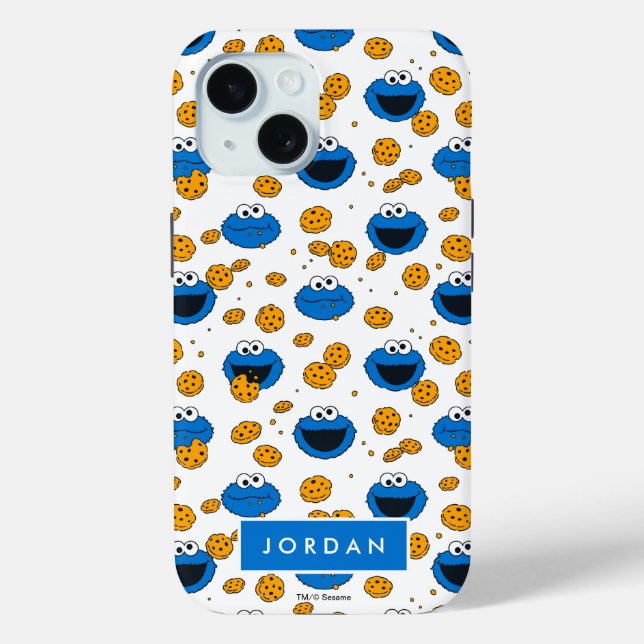 Cookie Monster | C is for Cookie Pattern Case-Mate iPhone Case (Back)