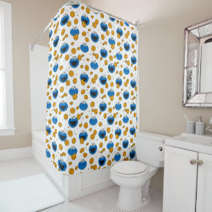 Cookie Monster C is for Cookie Pattern Shower Curtain
