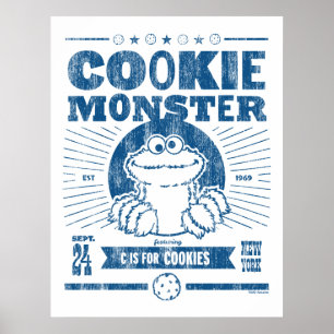 Cookie Monster - C is for Cookies Poster