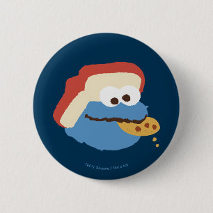 Cookie Monster Camp Cookies 6 Cm Round Badge