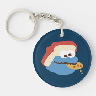 Cookie Monster Camp Cookies Key Ring