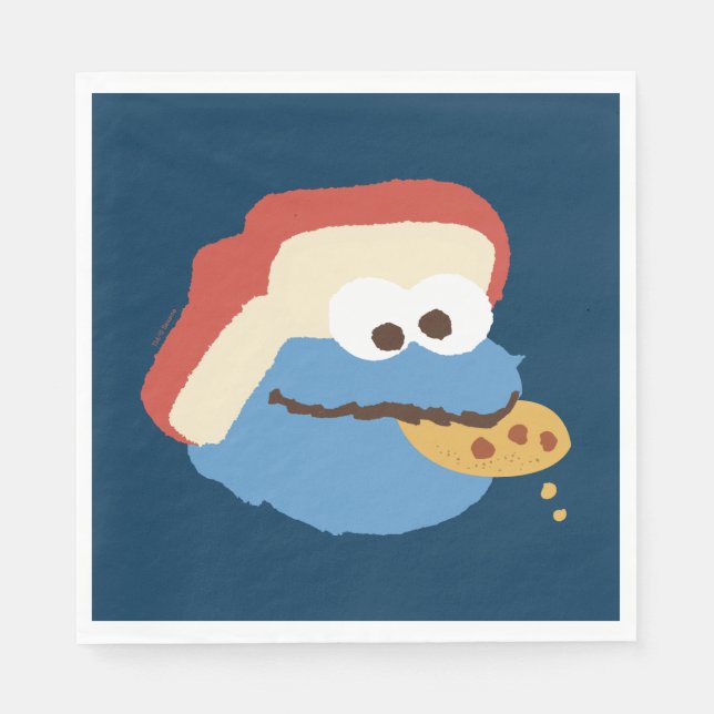 Cookie Monster Camp Cookies Napkin (Front)