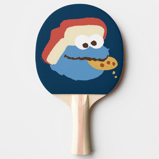 Cookie Monster Camp Cookies Ping Pong Paddle (Front)