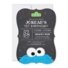 Cookie Monster Chalkboard Confetti Birthday