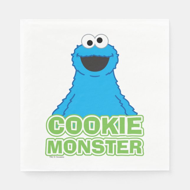 Cookie Monster Character Art Napkin (Front)