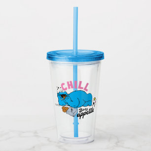 Cookie Monster Chill Bon Appetite Acrylic Tumbler
