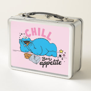 Cookie Monster Chill Bon Appetite Metal Lunch Box