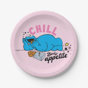 Cookie Monster Chill Bon Appetite Paper Plate