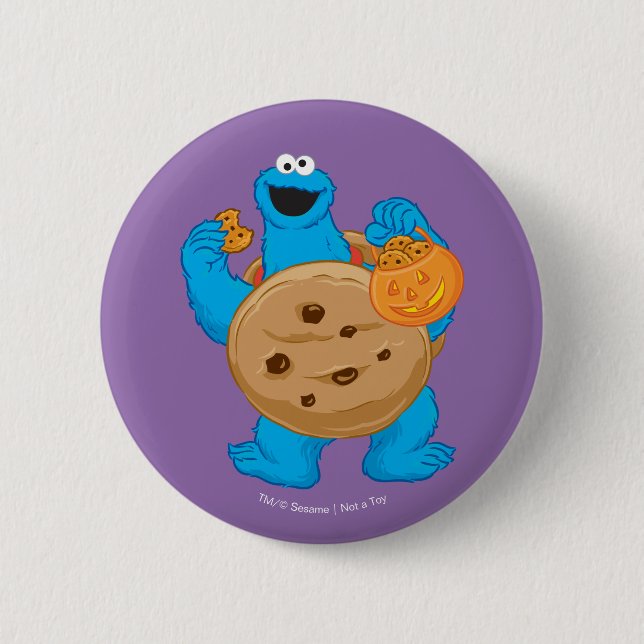 Cookie Monster | Cookie Costume 6 Cm Round Badge (Front)