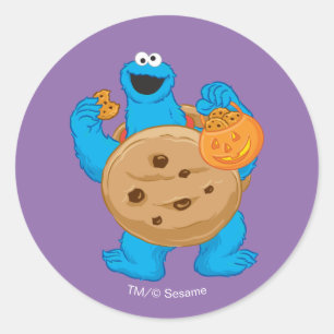 Cookie Monster Cookie Costume Classic Round Sticker