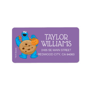 Cookie Monster Cookie Costume Label