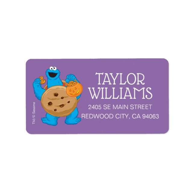 Cookie Monster | Cookie Costume Label (Front)