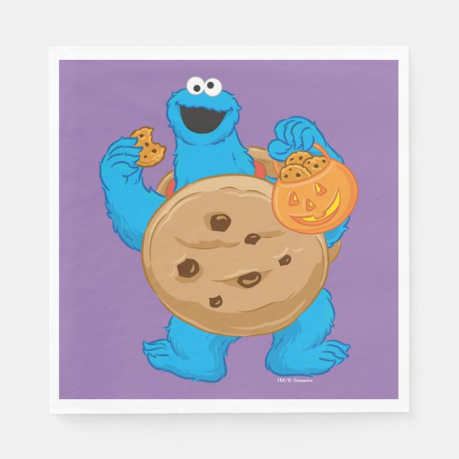 Cookie Monster | Cookie Costume Napkin (Front)