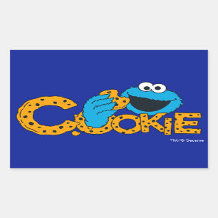 Cookie Monster Cookie! Rectangular Sticker