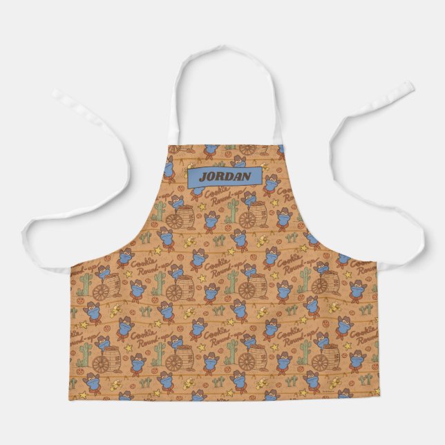 Cookie Monster | Cookie Round-Up Pattern Apron (Front)