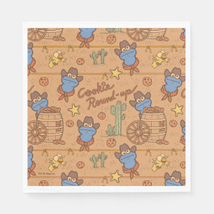Cookie Monster Cookie Round-Up Pattern Napkin