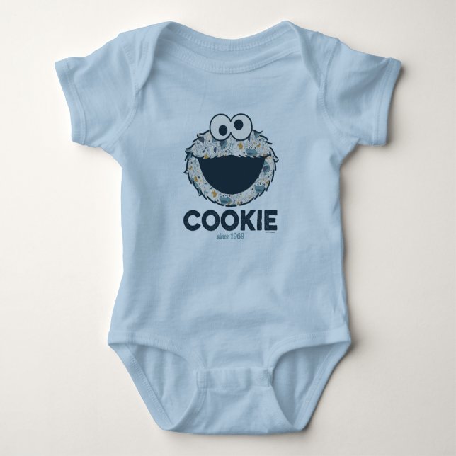 Cookie Monster | Cookie Since 1969 Baby Bodysuit (Front)
