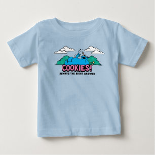 Cookie Monster Cookies Always the Right Answer Baby T-Shirt
