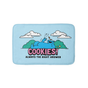 Cookie Monster Cookies Always the Right Answer Bath Mat