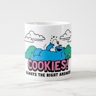 Cookie Monster Cookies Always the Right Answer Large Coffee Mug