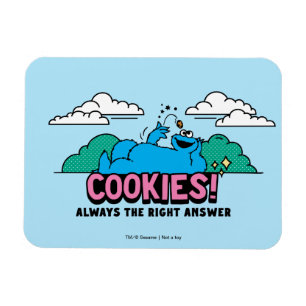 Cookie Monster Cookies Always the Right Answer Magnet