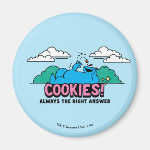 Cookie Monster Cookies Always the Right Answer Magnet