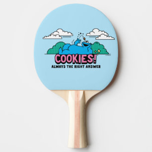 Cookie Monster Cookies Always the Right Answer Ping Pong Paddle