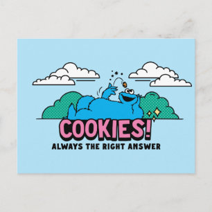 Cookie Monster Cookies Always the Right Answer Postcard