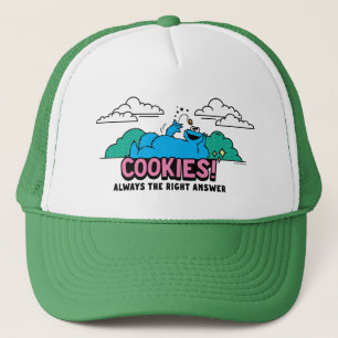 Cookie Monster Cookies Always the Right Answer Trucker Hat
