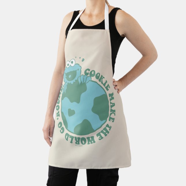 Cookie Monster | Cookies Make the World Go Round Apron (Insitu)
