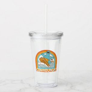 Cookie Monster Cowabunga! Acrylic Tumbler