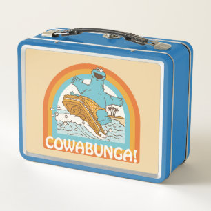 Cookie Monster Cowabunga! Metal Lunch Box