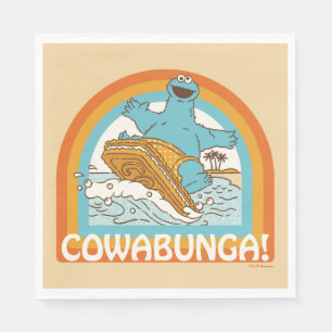 Cookie Monster Cowabunga! Napkin