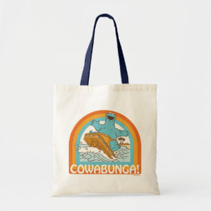 Cookie Monster Cowabunga! Tote Bag