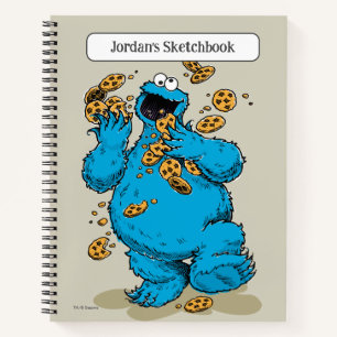Cookie Monster Crazy Cookies Drawing Notebook