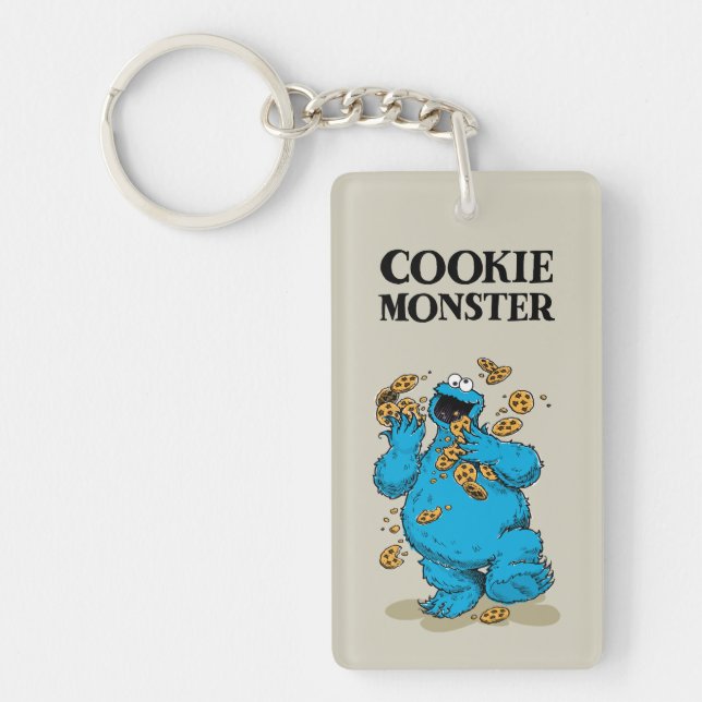 Cookie Monster Crazy Cookies Key Ring (Front)