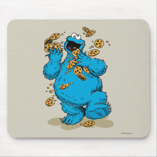 Cookie Monster Crazy Cookies Mouse Mat