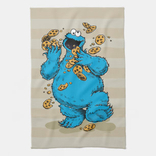 Cookie Monster Crazy Cookies Tea Towel
