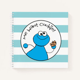 Cookie Monster Doodley Graphic Notebook