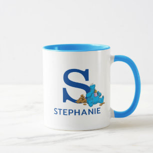 Cookie Monster Eating Cookies Name & Monogram S Mug