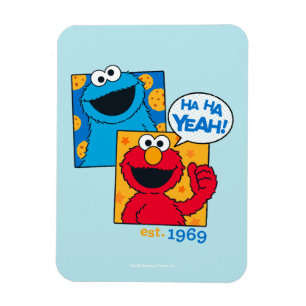 Cookie Monster & Elmo   Ha Ha Yeah Magnet
